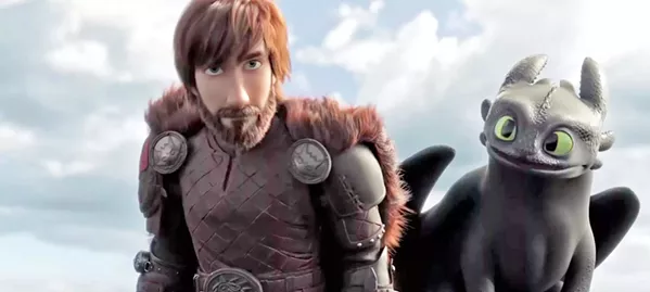 FAST FRIENDS Hiccup (voiced by Jay Baruchel) and his Night Fury dragon, Toothless, learn there are other dragons like Toothless, in the poignant and worthwhile How to Train Your Dragon: The Hidden World. - PHOTO COURTESY OF DREAMWORKS ANIMATION