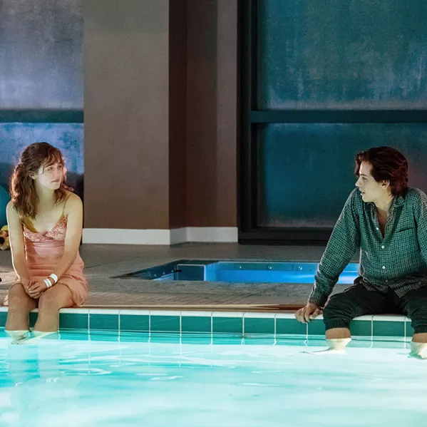 KEEP YOUR DISTANCE Two teenagers with cystic fibrosis—Stella (Haley Lu Richardson) and Will (Cole Sprouse)—fall in love in a hospital but must stay 6 feet apart to avoid cross-infection, in the young adult romance-drama, Five Feet Apart. - PHOTO COURTESY OF CBS FILMS