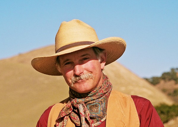 TRUE WEST Songwriter and poet Dave Stamey plays the Fountain Pavilion in the Santa Maria Fairpark on March 23, in a fundraiser for Royal Family KIDS, an all-volunteer nonprofit that serves foster children. - PHOTO COURTESY OF DAVE STAMEY