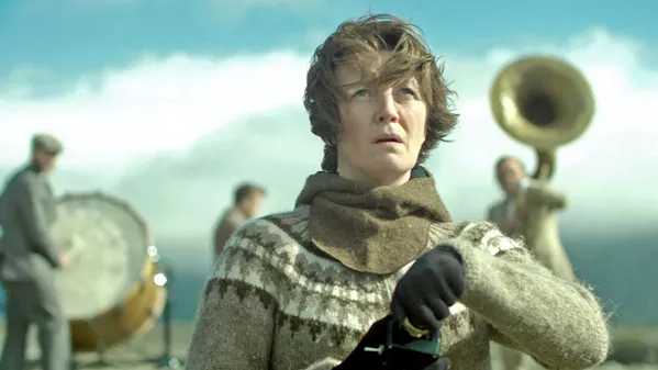 WAR SONG An environmental activist (Halldóra Geirharðsdóttir) battles the Icelandic aluminum industry, in Woman at War. - PHOTO COURTESY OF MAGNOLIA PICTURES