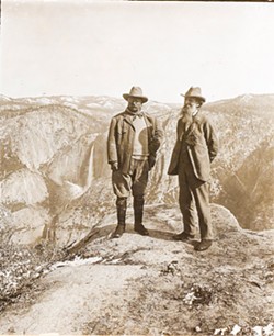 THE GREAT LOOP TOUR A few days after former President Teddy Roosevelt gave a speech in San Luis Obispo, he and Sierra Club founder John Muir (right) met in Yosemite. Roosevelt's 14,000-mile tour through the West in 1903 influenced his later establishment of national parks and monuments. - PHOTO COURTESY OF THE LIBRARY OF CONGRESS