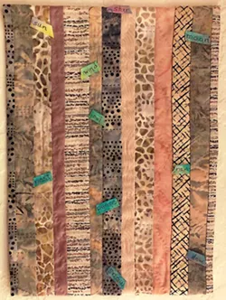 ROOTS SLO fiber artist Kate Froman grew up learning to sew and embroider from her mom, and today she creates wall hangings like What Trees Whisper. - PHOTO COURTESY OF KATE FROMAN