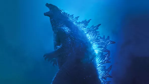 MONSTER MASH A whole slew of monsters—Godzilla, Mothra, Rodan, and King Ghidorah—battle for supremacy on Earth, in Godzilla: King of the Monsters. - PHOTO COURTESY OF WARNER BROS.