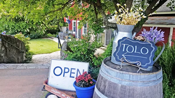 WARM WELCOME Tolo Cellars, located far out in northwestern Paso Robles, off of Adelaida Road, has been one of my family's favorite picnic spots for more than a decade. - PHOTOS BY ANDREA ROOKS