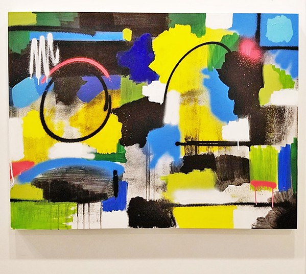 ABSTRACT Tony Girolo's show, Lost and Found, partly refers to his mix of representational and abstract art, including pieces like Pastoral. - IMAGES COURTESY OF TONY GIROLO
