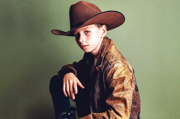YOUNG GUN Twelve-year-old rising country star Mason Ramsey plays the Fort Frontier Stage in Paso Robles on July 23, during the California Mid-State Fair. - PHOTO COURTESY OF NICK SWIFT