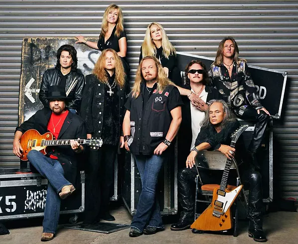 OLD-SCHOOL SOUTHERN ROCKERS Lynyrd Skynyrd headlines the Chumash Grandstand Arena in Paso Robles on July 23, during the California Mid-State Fair. - PHOTO COURTESY OF LYNNYRD SKYNNYRD
