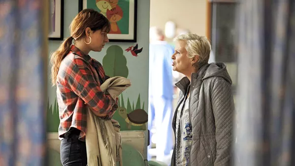 DRESSED DOWN Rose-Lynn (Jesse Buckley, left) gets an earful from her mother, Marion (Julie Walters), who objects to her dreams taking precedence over raising her children. - PHOTOS COURTESY OF FABLE PICTURES