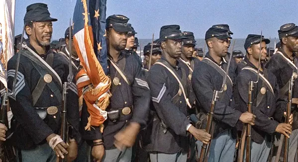 AMERICAN HEROES Edward Zwick's 1989 Academy Award-winning film, Glory, about an all-black Civil War regiment, screens on July 21 in the Downtown Centre Cinemas. - PHOTO COURTESY OF TRI-STAR PICTURES
