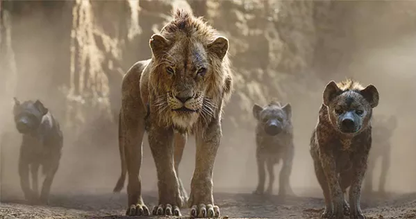 FOOL ME ONCE Disney film veterans once again revisit the evil and menacing Scar (voiced by Chiwetel Ejiofor) as he plots the demise of rightful ruler Mufasa (James Earl Jones) and his son, Simba (voiced as a cub by JD McCrary). - PHOTOS COURTESY OF DISNEY