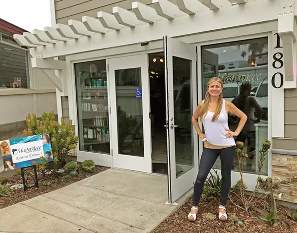 THE ART OF BUSINESS Longtime SLO County local Jessica Zerolis opened her own hair salon, Masterpiece Hair Studio, in Pismo Beach on Aug. 8. - PHOTO COURTESY OF JESSICA ZEROLIS 