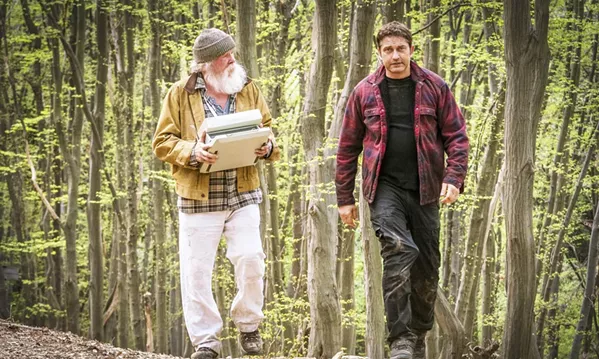 DYNAMIC DUO Clay Banning (Nick Nolte) helps his son, framed special agent Mike Banning (Gerard Butler), clear his name and evade the FBI, in Angel Has Fallen. - PHOTO COURTESY OF CAMPBELL GROBMAN FILMS