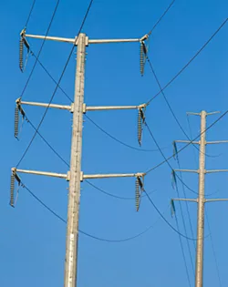 ELECTRIC FUTURE PG&E infrastructure across the state is increasingly carrying electricity procured by community choice energy providers. - PHOTOS BY JAYSON MELLOM