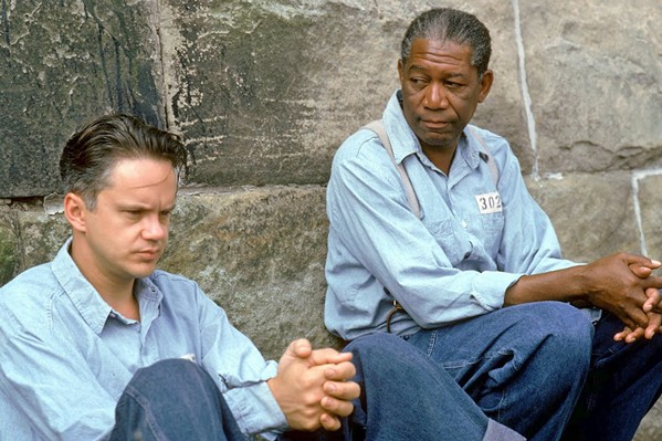 FRIENDSHIP The Shawshank Redemption (1994), starring Tim Robbins and Morgan Freeman, celebrates its 25th anniversary with screenings on Sept. 22, 24, and 25, at Downtown Centre Cinemas. - PHOTO COURTESY OF CASTLE ROCK ENTERTAINMENT