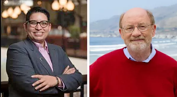 IN THE RUNNING Maria Cadenas (left) and John Laird (right) are among several candidates vying for the 17th District Senate seat. - PHOTOS COURTESY OF AJAY MOHAN (LEFT); COURTESY OF BILL MAXFIELD (RIGHT)