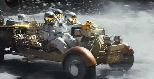 SPACE PIRATES? Don't go to Ad Astra expecting much action. The film is more interested in complicated questions involving loneliness and existentialism. - PHOTOS COURTESY OF NEW REGENCY PICTURES