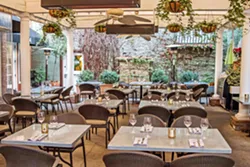 PATIO HAVEN At Thomas Hill Organics, the feel is modern, clean, crisp, and inviting. - PHOTO COURTESY OF THOMAS HILL ORGANICS