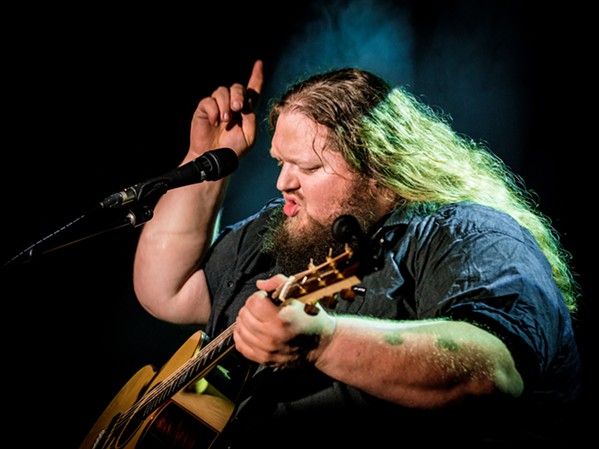 STUBBY FINGERS Amazing, bluesy Matt Andersen is one of three performers playing KCBX's Winter Oak Roots Rising! show on Nov. 15, at the Cuesta College Performing Arts Center. - PHOTO COURTESY OF MATT ANDERSEN