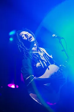 BEST OF THE BEST Danté Marsh, winner of New Times Music Awards' R&B/Blues genre, also won Best Live Performance on Nov. 8, in the SLO Brew Rock Event Center. - PHOTO BY JAYSON MELLOM