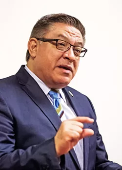 BACKING THE STATE'S CANDIDATE U.S. Rep. Salud Carbajal (D-Santa Barbara) endorsed California's former attorney general, U.S. Senator Kamala Harris, for president. - FILE PHOTO BY JAYSON MELLOM