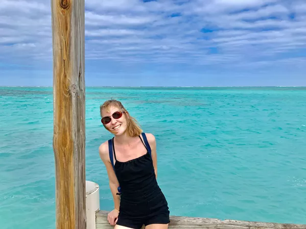 MIND-BOGGLING BLUE The ocean surrounding Middle Caicos was unlike anything I've seen before—the most vibrant, naturally occurring turquoise ever! - PHOTO COURTESY OF MALEA MARTIN