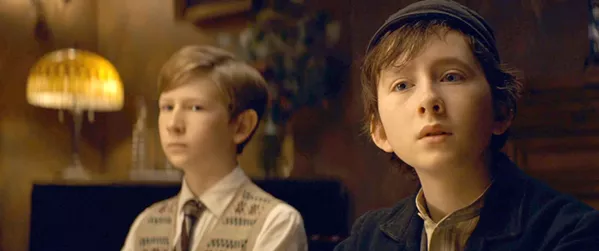 BOYS TO MEN Childhood friends Dovidl (Luke Doyle, left) and Martin (Misha Handley) are separated at 21 under mysterious circumstances but reunite decades later as men, on The Song of Names. - PHOTO COURTESY OF SERENDITY POINT FILMS