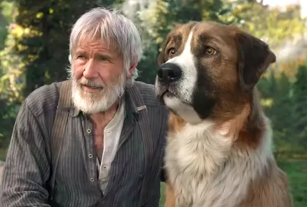 LOYALTY Jack London's story of Buck and his companion John Thornton (Harrison Ford) comes to the big screen, in The Call of the Wild. - PHOTO COURTESY OF TWENTIETH CENTURY FOX