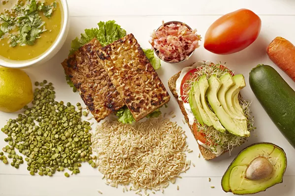 STAY WELL Amid the coronavirus pandemic, Bliss Café in SLO is offering discounts on all its immunity boosting foods, like the tempeh Reuben sandwich. - PHOTO COURTESY OF DOMINIC CHEQUER