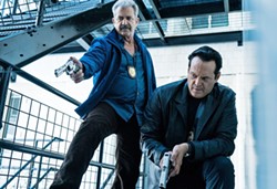 OLD-SCHOOL In Dragged Across Concrete, overzealous cops Brett Ridgeman (Mel Gibson, left) and Anthony Lurasetti (Vince Vaughn) find themselves suspended and decide to enter the criminal underworld and make a big score off a criminal. - PHOTO COURTESY OF UNIFIED PICTURES