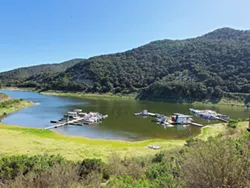 LOCALS ONLY Campgrounds at Lopez Lake, Santa Margarita Lake, and Oceano Memorial Park are reopened to SLO County residents only. - PHOTO COURTESY OF LOPEZ LAKE MARINA FACEBOOK PAGE