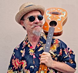 THE LEGEND! Long-running Live Oak Music Festival emcee Joe Craven will join KCBX's Neal Losey on June 19 to kick off the virtual Live Oak on the Radio fest on 90.1FM. The virtual fest runs through June 21, with archival nuggets and livestreams. - PHOTO COURTESY OF JOE CRAVEN