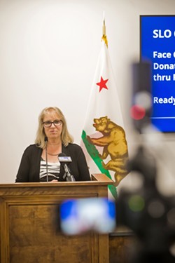 MOVING FORWARD Despite recent increases in SLO County’s cases of COVID-19, Public Health Officer Penny Borenstein says hospitalizations remain low. - FILE PHOTO BY JAYSON MELLOM