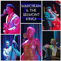 SWINGERS! Jump blues and swinging R&B act MarciJean & the Belmont Kings will stream a live show on June 28, on the Basin Street Regulars Facebook page. - PHOTO COLLAGE COURTESY OF MARCIJEAN & THE BELMONT KINGS