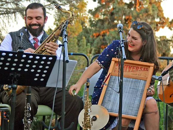 OLD-TIME JAZZ AND BLUES The Holy Crow Jazz Band will livestream a show for the Basin Street Regulars on July 26. - PHOTO COURTESY OF JENNIFER STOCKERT