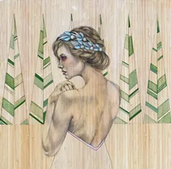 'THE PINES' This original painting by SLO County artist Lena Rushing is one of many works available during the Paso Robles Youth Arts Foundation's fundraising online auction held July 24 through Aug. 2. - IMAGE COURTESY OF LENA RUSHING