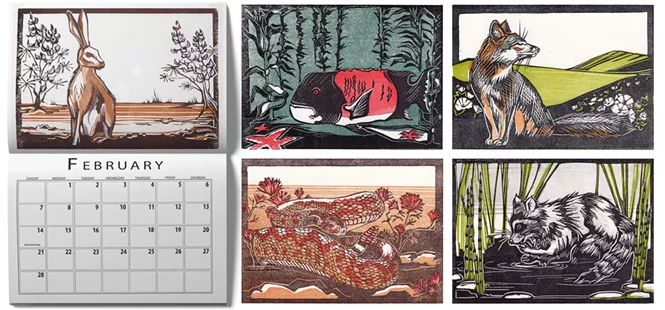 Local artists and photographers showcase their work through original 2021 calendars