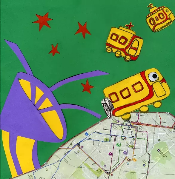 PSYCHADELIC BUS TRIP: - IMAGE BY ANNA WELTNER