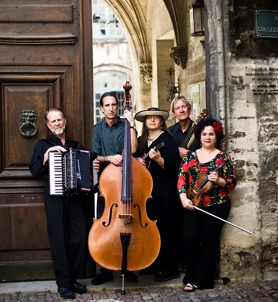 SO EURO!: Café Musique, in a photo from its trip to France last year, will play Steynberg twice on March 24 and Cambria Presbyterian Church on March 25. - PHOTO COURTESY OF CAFÉ MUSIQUE