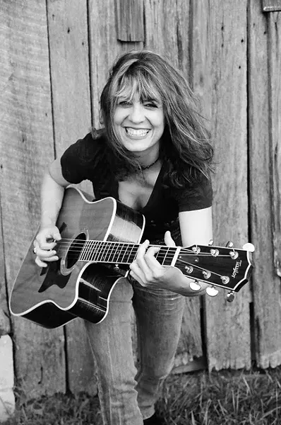ROCK GODDESS : Randy Rhoads taught Janet Robin how to play guitar, and she’s backed folks like Michelle Shocked and Fleetwood Mac’s Lindsey Buckingham, but on Jan. 9 she performs at Sculpterra Winery. - PHOTO COURTESY OF JANET ROBIN