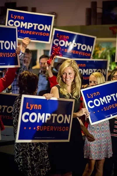 SIGNAGE SITUATION: On Sept. 2, the California Fair Political Practices Commission (FPPC) issued a warning letter to the campaign of Lynn Compton, a candidate for San Luis Obispo County’s 4th supervisorial district. The commission found that Compton “failed to report the value of the use of a vehicle and a trailer … as an in-kind contribution on your campaign statements.” - FILE PHOTO BY HENRY BRUINGTON