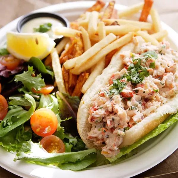 SO FINE : Your Bar Harbor friends can’t get better lobster rolls than those at Pier 46. - PHOTO BY STEVE E. MILLER