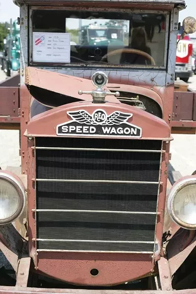 HI-INFIDELITY!: REO Speed Wagon gave R.E.O. Speedwagon its name. Cool! And so is this 1928 REO owned by Jon Negranti of Cayucos. - PHOTO BY GLEN STARKEY