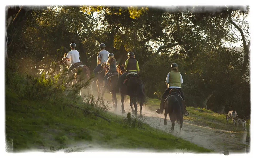 HOW MUCH LONGER? : Riders and their horses take advantage of the wide open country of Price Canyon. - STEVE E. MILLER