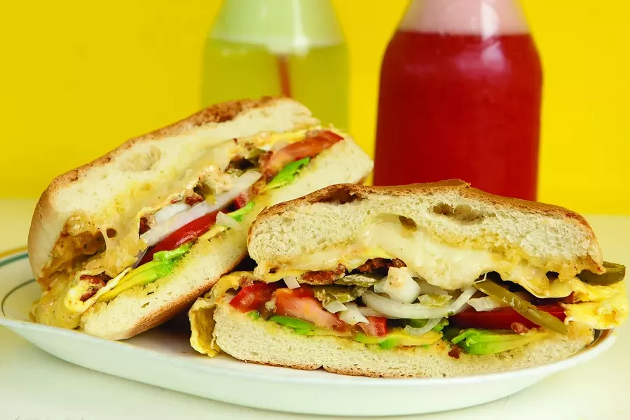 TORTA = SANDWICH: Frutiland is well known for their house specialties, including this gigantic Española Torta. - PHOTO BY STEVE E. MILLER