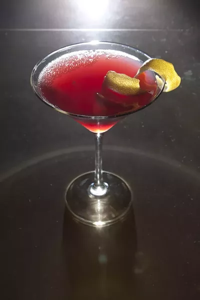 UNDERWORLD GODDESS: Matt’s favorite—the thick and sultry creation of Luna Red’s Rylie Houston, The Stealing Persephone—is a drink sweet enough for the ladies but heavy enough that gentlemen need not feel ashamed. - PHOTO BY STEVE E. MILLER