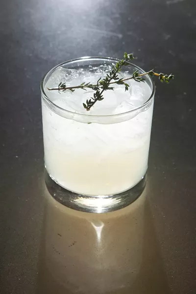KILLIN’ IT: Brought to you by Luna Red’s Bar Manager Jason Nuss, The Killin’ Thyme is a perfect autumn cocktail: refreshing, but with a bite. - PHOTO BY STEVE E. MILLER