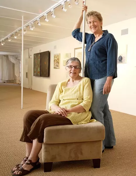 PATRONS OF THE ARTS : Rosa Lee Sonney and Evani Lupinek are the proud new proprietors of a somewhat-new gallery in Paso Robles. - PHOTO BY STEVE E. MILLER