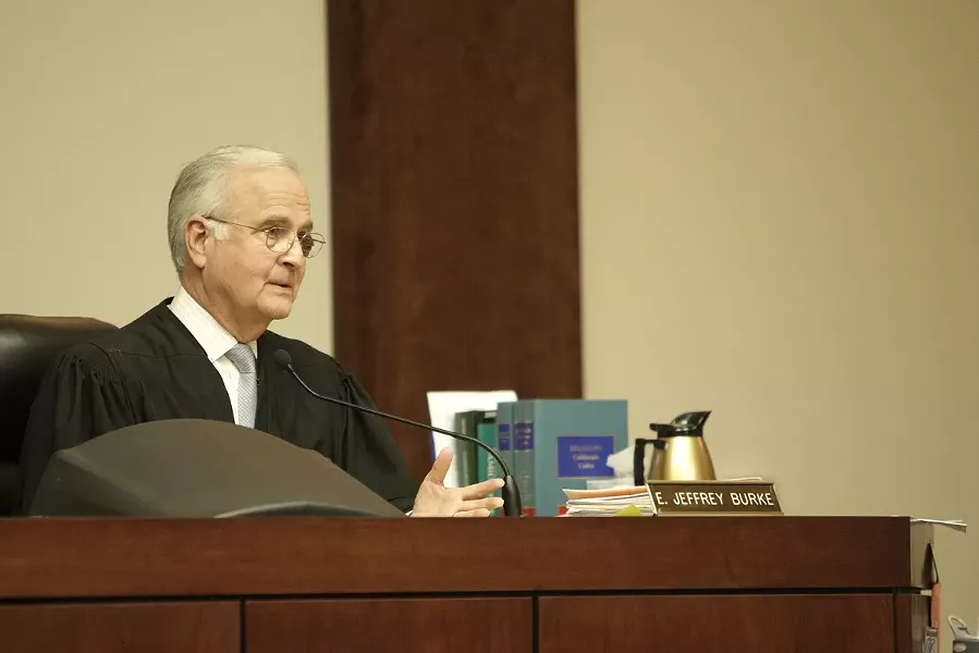 NOT HIS BUSINESS : SLO County Judge E. Jeffrey Burke said he will not make a medical decision. Instead, on Dec. 11 he’ll choose which parent gets to make the medical decision. - PHOTO BY STEVE E. MILLER