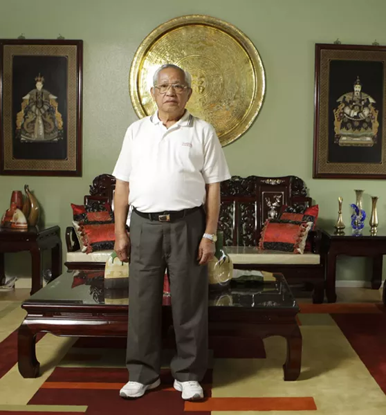 FIGHTING VETERAN : Santa Marian Ben Reyes was a member of the New Philippine Scouts in World War II. In his eyes, he’s always been a U.S. veteran. - PHOTO BY STEVE E. MILLER