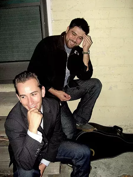 REVERSIBLE! : Jody Mulgrew and Sebastian Luna (left) and Sebastian and the Lunas (right) both feature Mulgrew and Luna. One plays July 16 at the Clubhouse, the other July 18 at the Porch. - PHOTOS COURTESY OF AMANDA GRILL